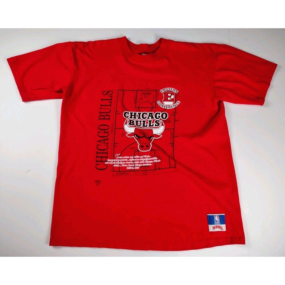 Nutmeg Chicago Bulls Eastern Conference Court T-Shirt Men’s XL USA Vintage 90s